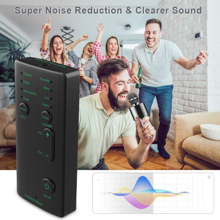 Modulateur vocal portable mini M1 avec fonctions vocales réglables & outil micro pour téléphone, ordinateur & carte son, M1