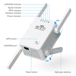 Répéteur WiFi sans fil U8 300 Mbps Extendeur routeur amplificateur de signal WiFi, prise US, prise EU
