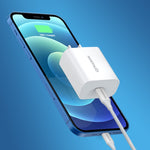Chargeur mural rapide à port unique NORTHJO NOPD2000 PD 20W USB-C / Type-C, prise US, prise EU