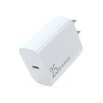 Chargeur rapide à port unique NORTHJO NOPD2501 PD 25W USB-C / Type-C, prise US, prise EU, prise UK, prise AU
