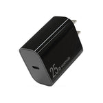 Chargeur rapide à port unique NORTHJO NOPD2501 PD 25W USB-C / Type-C, prise US, prise EU, prise UK, prise AU