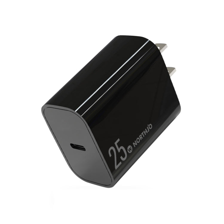 Chargeur rapide à port unique NORTHJO NOPD2501 PD 25W USB-C / Type-C, prise US, prise EU, prise UK, prise AU