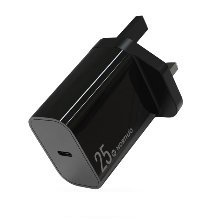 Chargeur rapide à port unique NORTHJO NOPD2501 PD 25W USB-C / Type-C, prise US, prise EU, prise UK, prise AU