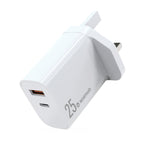 Chargeur rapide à double port NORTHJO NOPD2502 PD 25W USB-C/Type-C + QC 3.0 USB, prise US, prise EU, prise UK, prise AU