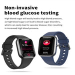 Montre connectée Y9 Pro avec écran couleur de 1,85 pouce, compatible avec la surveillance de la fréquence cardiaque et de la pression artérielle.