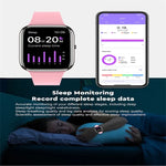 Montre connectée Y9 Pro avec écran couleur de 1,85 pouce, compatible avec la surveillance de la fréquence cardiaque et de la pression artérielle.