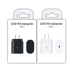 Chargeur TA800 PD / PPS 25W port Type-C pour Samsung, prise US, prise US
