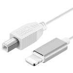 Câble MIDI 1m 8 broches vers USB-B pour iPad / iPhone, 8 broches