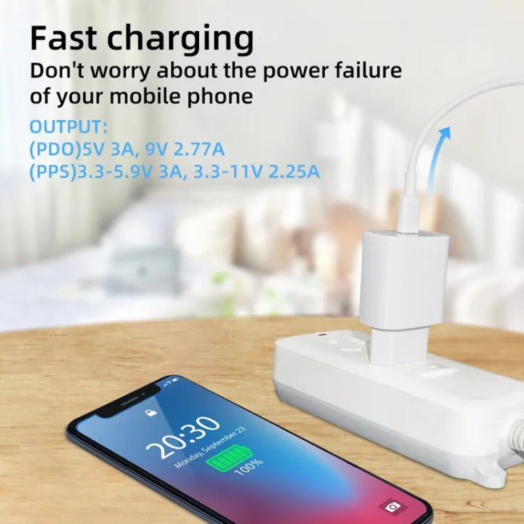 Chargeur TA800 PD / PPS 25W port Type-C pour Samsung, prise UK, prise UK