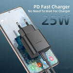 Chargeur TA800 PD / PPS 25W port Type-C pour Samsung, prise UK, prise UK