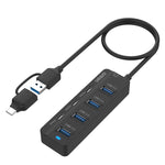 Station d'accueil HUB USB3.0 + Type-C 7 ports 7 en 2 Onten UCA5306, support fonction OTG, UCA5306