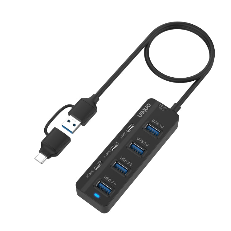 Station d'accueil HUB USB3.0 + Type-C 7 ports 7 en 2 Onten UCA5306, support fonction OTG, UCA5306