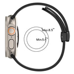 Bracelet de montre en silicone bicolore à fermoir magnétique, pour Apple Watch Ultra 49 mm, pour Apple Watch Series 8&7 45 mm, pour Apple Watch Series 8&7 41 mm
