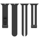 Bracelet de montre en silicone bicolore à fermoir magnétique, pour Apple Watch Ultra 49 mm, pour Apple Watch Series 8&7 45 mm, pour Apple Watch Series 8&7 41 mm