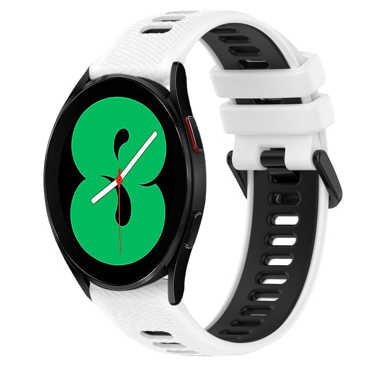 Bracelet de montre en silicone bicolore sport 20mm, pour Samsung Galaxy Watch4 44mm, pour Samsung Galaxy Watch4 40mm, pour Samsung Galaxy Watch4 Classic 42mm, pour Samsung Galaxy Watch4 Classic 46mm