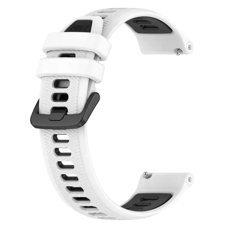 20mm Sports Two-Color Silicone Watch Band, For Samsung Galaxy Watch 6 40mm, For Samsung Galaxy Watch 6 Classic 43mm