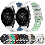 22mm Sports Two-Color Steel Buckle Silicone Watch Band, For Xiaomi Haylou RT2 LS10, For  Xiaomi Haylou RS4 LS12