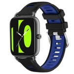 22mm Sports Two-Color Steel Buckle Silicone Watch Band, For Xiaomi Haylou RT2 LS10, For  Xiaomi Haylou RS4 LS12