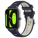 22mm Sports Two-Color Steel Buckle Silicone Watch Band, For Xiaomi Haylou RT2 LS10, For  Xiaomi Haylou RS4 LS12