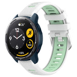 22mm Sports Two-Color Steel Buckle Silicone Watch Band, For Xiaomi Haylou RT2 LS10, For  Xiaomi Haylou RS4 LS12