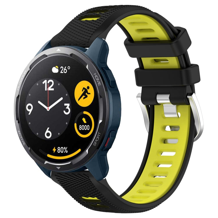 22mm Sports Two-Color Steel Buckle Silicone Watch Band, For Xiaomi Haylou RT2 LS10, For  Xiaomi Haylou RS4 LS12