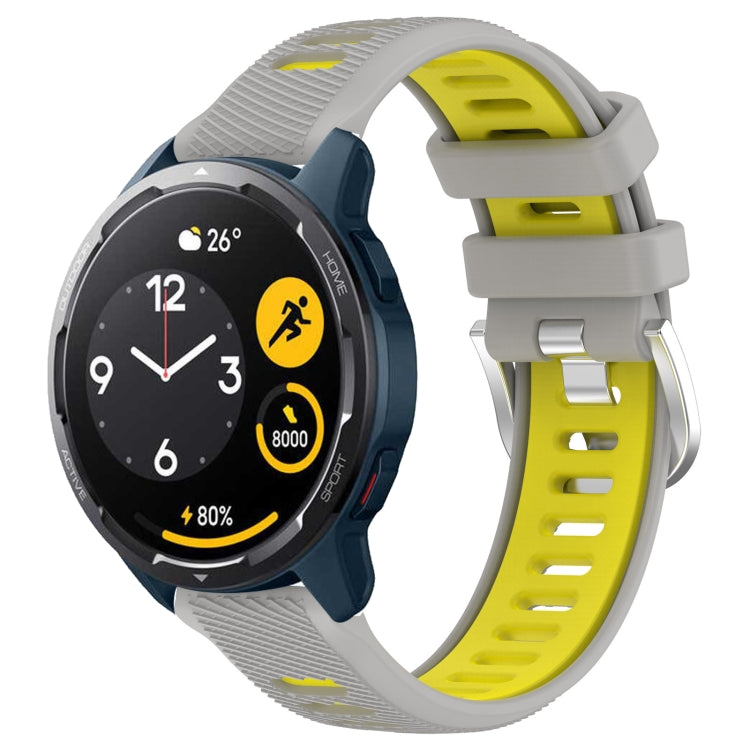 22mm Sports Two-Color Steel Buckle Silicone Watch Band, For Xiaomi Haylou RT2 LS10, For  Xiaomi Haylou RS4 LS12