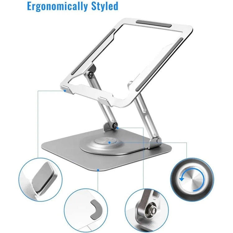 Support d'ordinateur portable pliable rotatif à 360 degrés en alliage d'aluminium D147, D147