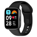 For Redmi Watch 3 Lite Sports Solid Color Silicone Replacement Watch Band, Black, White, Purple, Pink, Orange, Red, Green, Grey, Blue, Teal