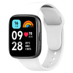 For Redmi Watch 3 Lite Sports Solid Color Silicone Replacement Watch Band, Black, White, Purple, Pink, Orange, Red, Green, Grey, Blue, Teal