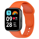 For Redmi Watch 3 Lite Sports Solid Color Silicone Replacement Watch Band, Black, White, Purple, Pink, Orange, Red, Green, Grey, Blue, Teal