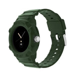 Bracelet de montre JUNSUNMAY intégré en TPU, élastique et réglable, pour Google Pixel Watch