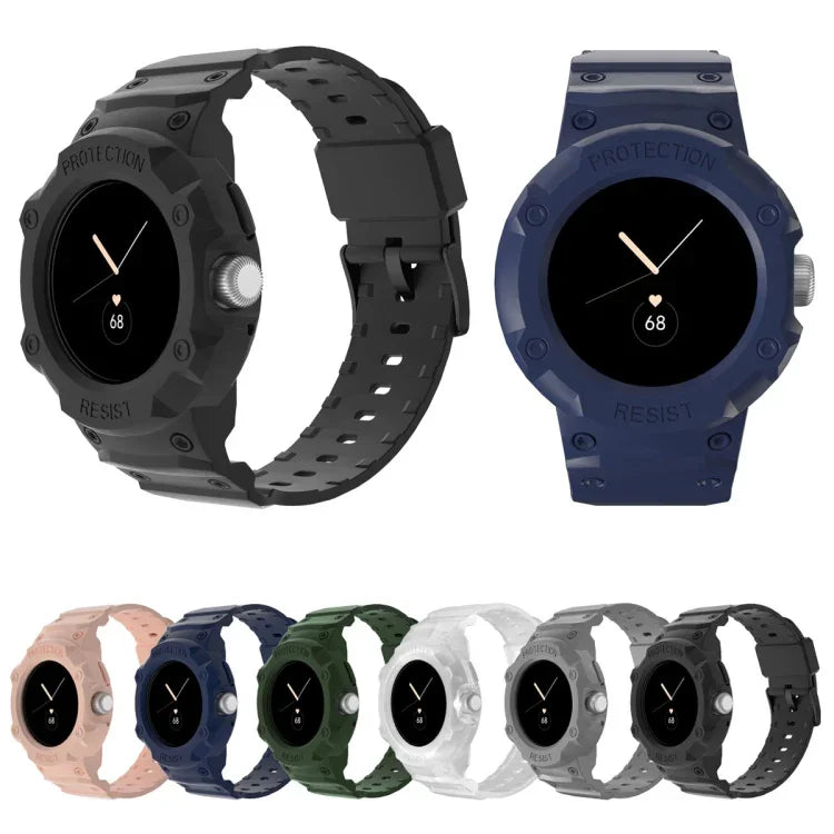 Bracelet de montre JUNSUNMAY intégré en TPU, élastique et réglable, pour Google Pixel Watch