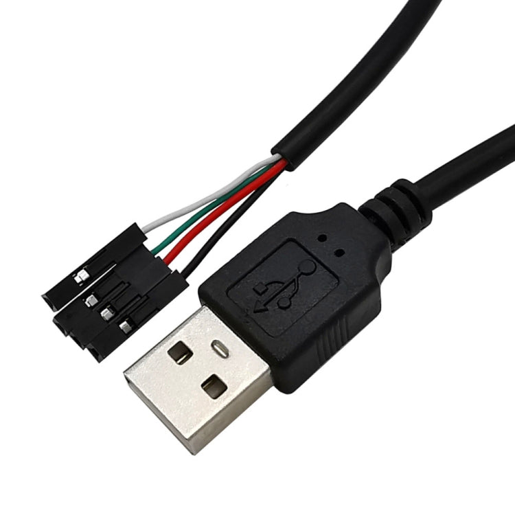 Câble adaptateur prolongateur JUNSUNMAY USB 2.0 A vers connecteur Dupont 4 broches femelle pour carte mère, longueur : 0,3 m, USB mâle, USB femelle
