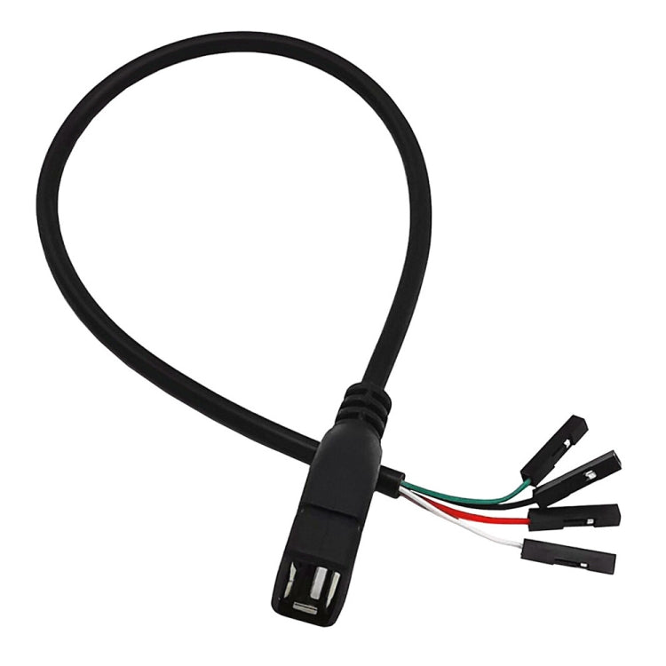 Câble adaptateur prolongateur JUNSUNMAY USB 2.0 A vers connecteur Dupont 4 broches femelle pour carte mère, longueur : 0,3 m, USB mâle, USB femelle