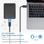 Adaptateur convertisseur JUNSUNMAY USB-C / Type-C femelle vers mâle USB 3.0 Micro B, 1 pièce, 2 pièces