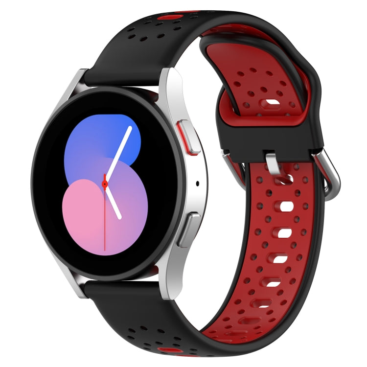 20mm Breathable Two-Color Silicone Watch Band, For Garmin Venu SQ, For Garmin VivoMove Style, For Garmin VivoMove Luxe
