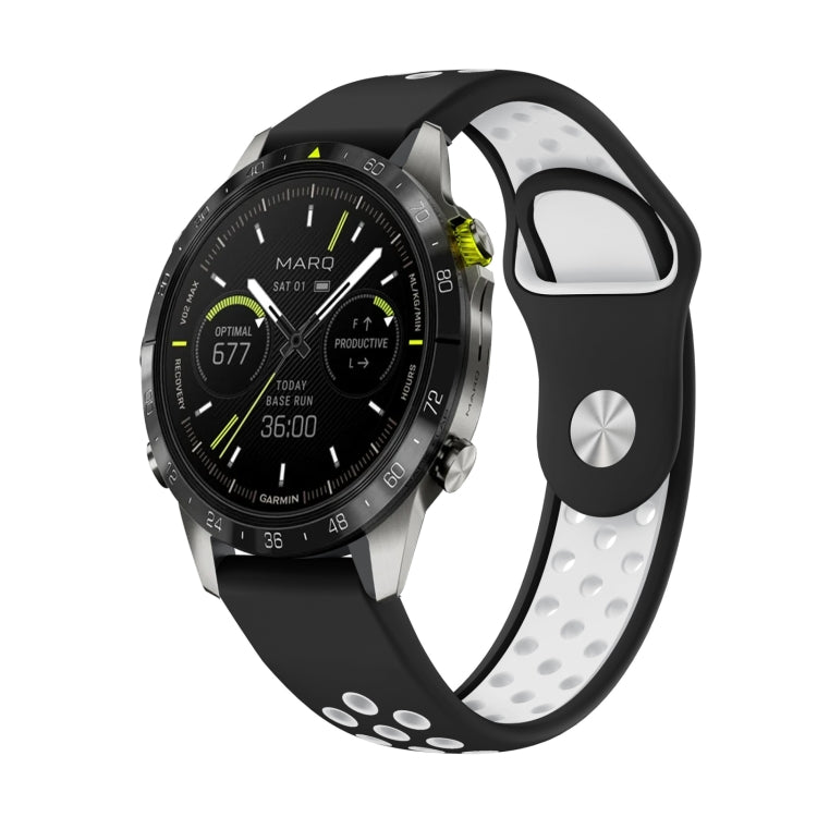 22mm Sports Breathable Silicone Watch Band, For Garmin MARQ Athlete Gen 2, For Garmin Instinct Crossover, For Garmin Instinct Crossover Solar, For Garmin Fenix 7