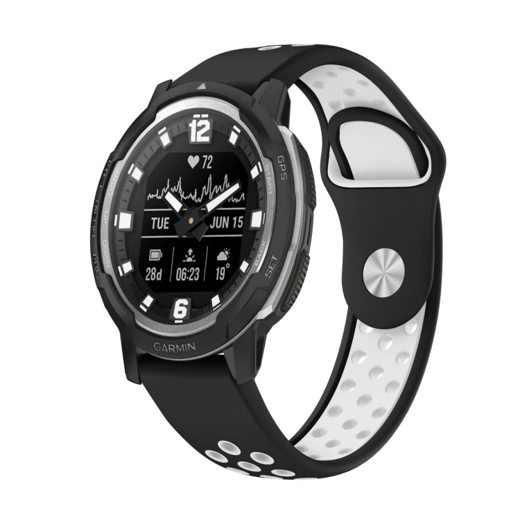 22mm Sports Breathable Silicone Watch Band, For Garmin MARQ Athlete Gen 2, For Garmin Instinct Crossover, For Garmin Instinct Crossover Solar, For Garmin Fenix 7