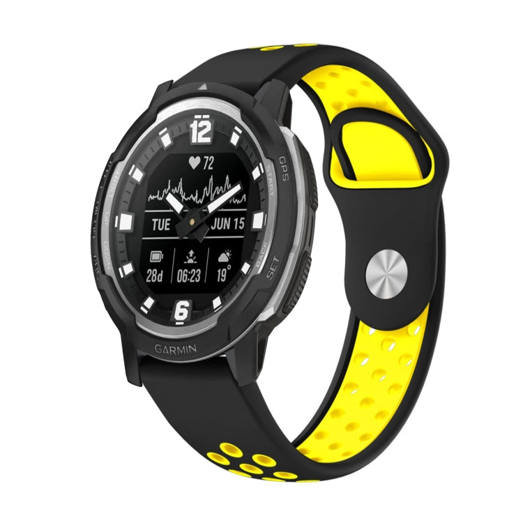 22mm Sports Breathable Silicone Watch Band, For Garmin MARQ Athlete Gen 2, For Garmin Instinct Crossover, For Garmin Instinct Crossover Solar, For Garmin Fenix 7