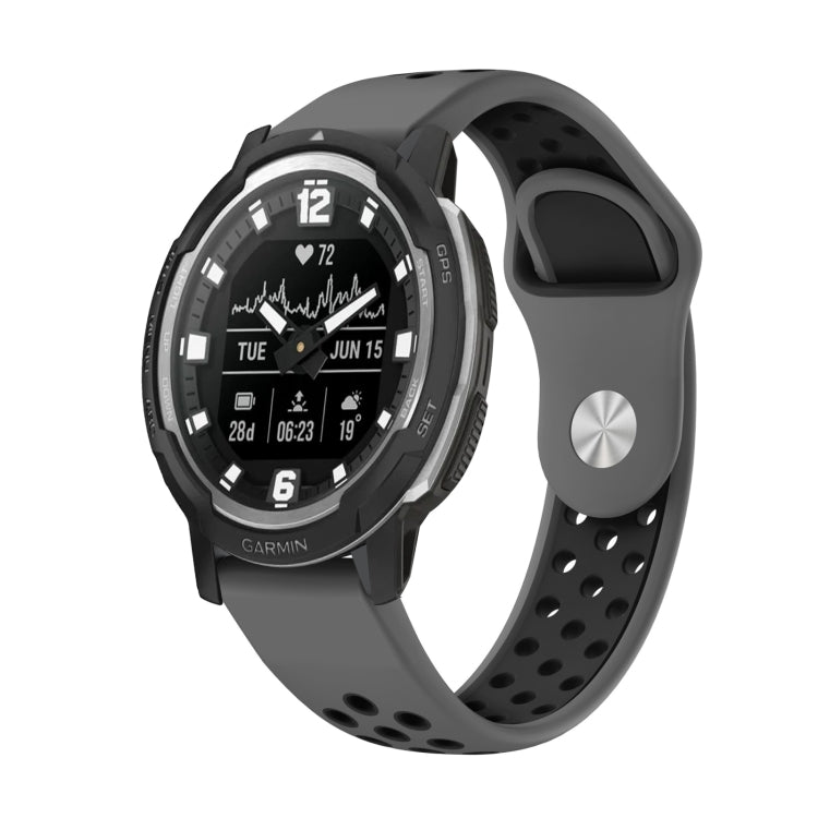 22mm Sports Breathable Silicone Watch Band, For Garmin MARQ Athlete Gen 2, For Garmin Instinct Crossover, For Garmin Instinct Crossover Solar, For Garmin Fenix 7