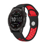 22mm Sports Breathable Silicone Watch Band, For Garmin MARQ Athlete Gen 2, For Garmin Instinct Crossover, For Garmin Instinct Crossover Solar, For Garmin Fenix 7