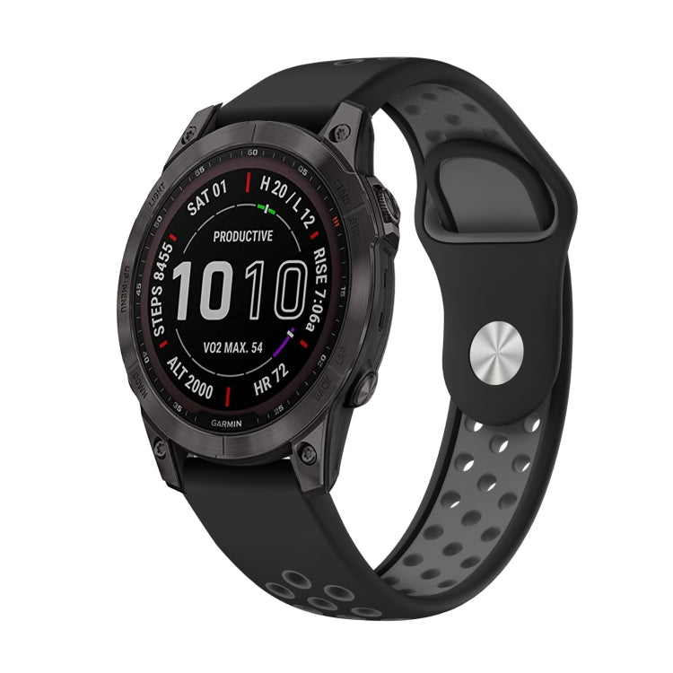 22mm Sports Breathable Silicone Watch Band, For Garmin MARQ Athlete Gen 2, For Garmin Instinct Crossover, For Garmin Instinct Crossover Solar, For Garmin Fenix 7