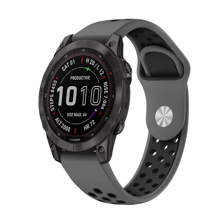 22mm Sports Breathable Silicone Watch Band, For Garmin MARQ Athlete Gen 2, For Garmin Instinct Crossover, For Garmin Instinct Crossover Solar, For Garmin Fenix 7