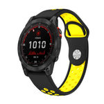 22mm Sports Breathable Silicone Watch Band, For Garmin Fenix 7 Solar, For Garmin Fenix 7 Sapphire Solar, For Garmin EPIX Gen 2, For Garmin Approach S62