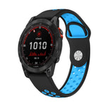 22mm Sports Breathable Silicone Watch Band, For Garmin Fenix 7 Solar, For Garmin Fenix 7 Sapphire Solar, For Garmin EPIX Gen 2, For Garmin Approach S62