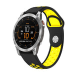 22mm Sports Breathable Silicone Watch Band, For Garmin Fenix 7 Solar, For Garmin Fenix 7 Sapphire Solar, For Garmin EPIX Gen 2, For Garmin Approach S62