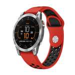 22mm Sports Breathable Silicone Watch Band, For Garmin Fenix 7 Solar, For Garmin Fenix 7 Sapphire Solar, For Garmin EPIX Gen 2, For Garmin Approach S62