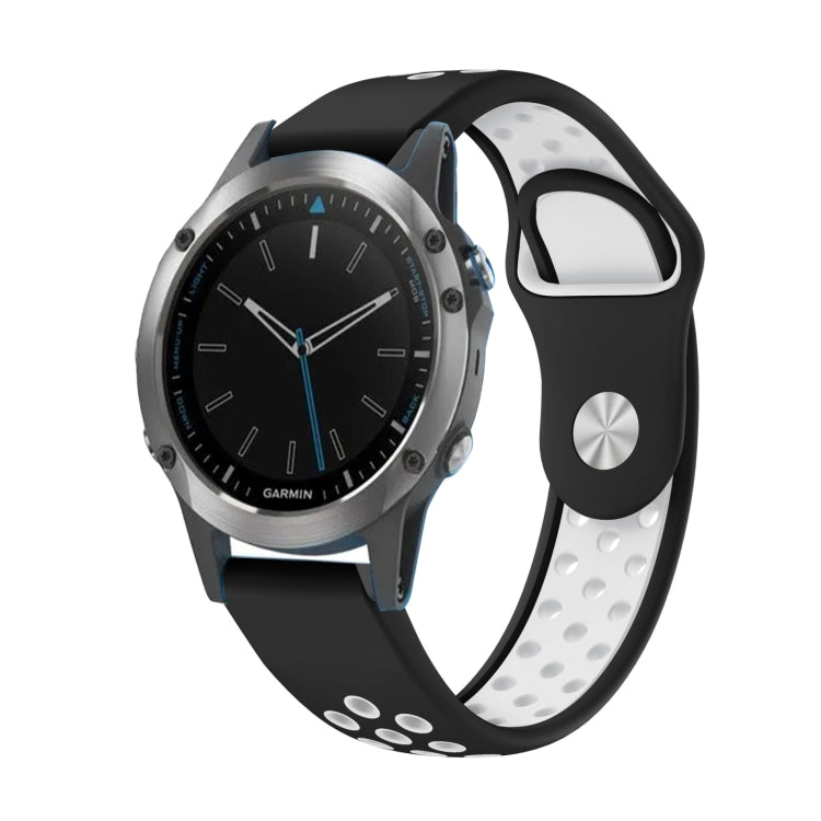 22mm Sports Breathable Silicone Watch Band, For Garmin Fenix 5 Plus, For Garmin Quatix 5, For Garmin Quatix 5 Sapphire, For Garmin Forerunner 955
