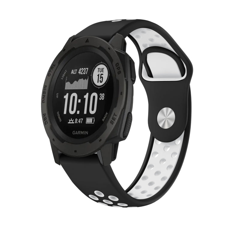 22mm Sports Breathable Silicone Watch Band, For Garmin Instinct, For Garmin Descent G1