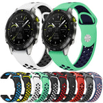 22mm Sports Breathable Silicone Watch Band, For Garmin MARQ Athlete Gen 2, For Garmin Instinct Crossover, For Garmin Instinct Crossover Solar, For Garmin Fenix 7